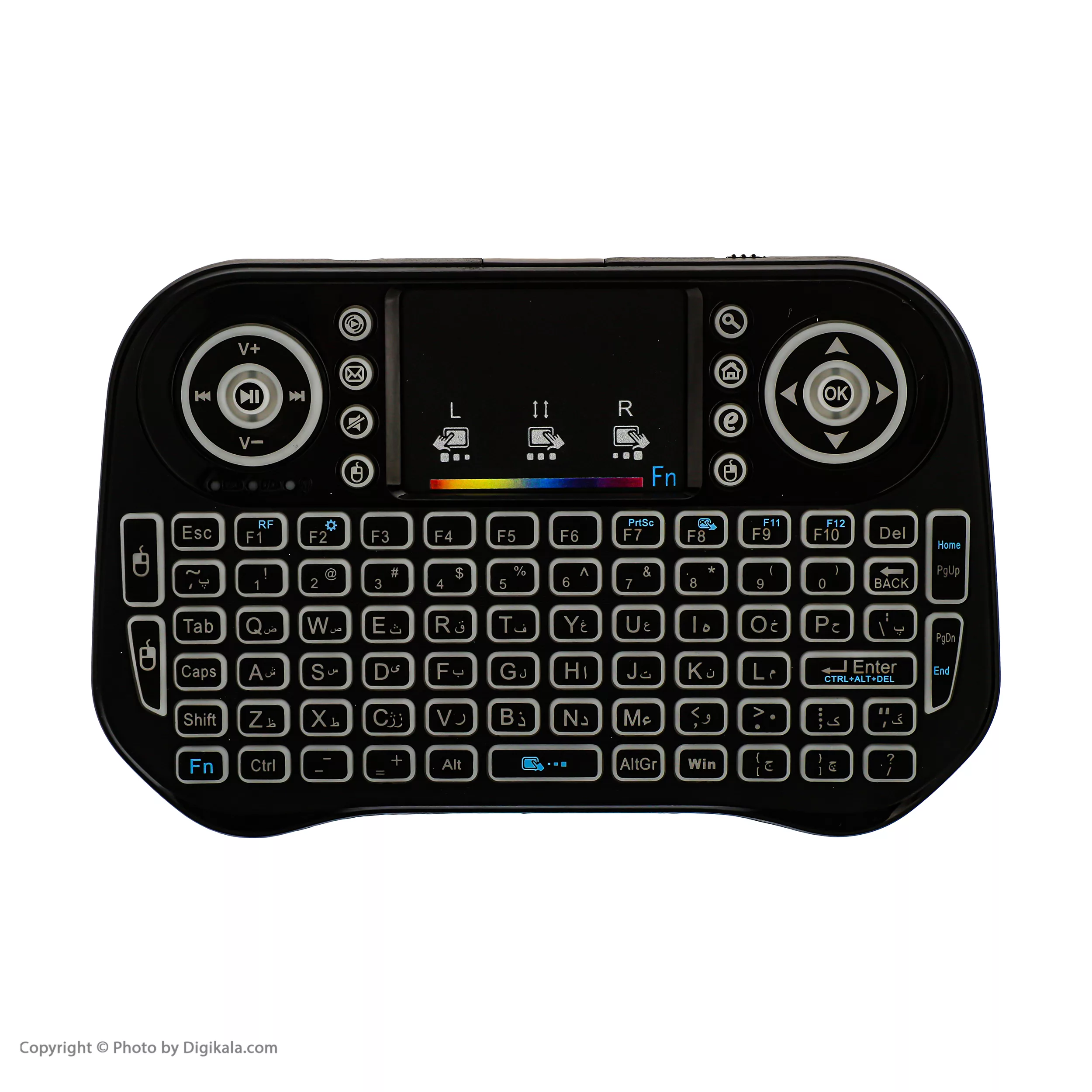 مینی کیبورد بی سیم همراه با تاچ پد مدل I10