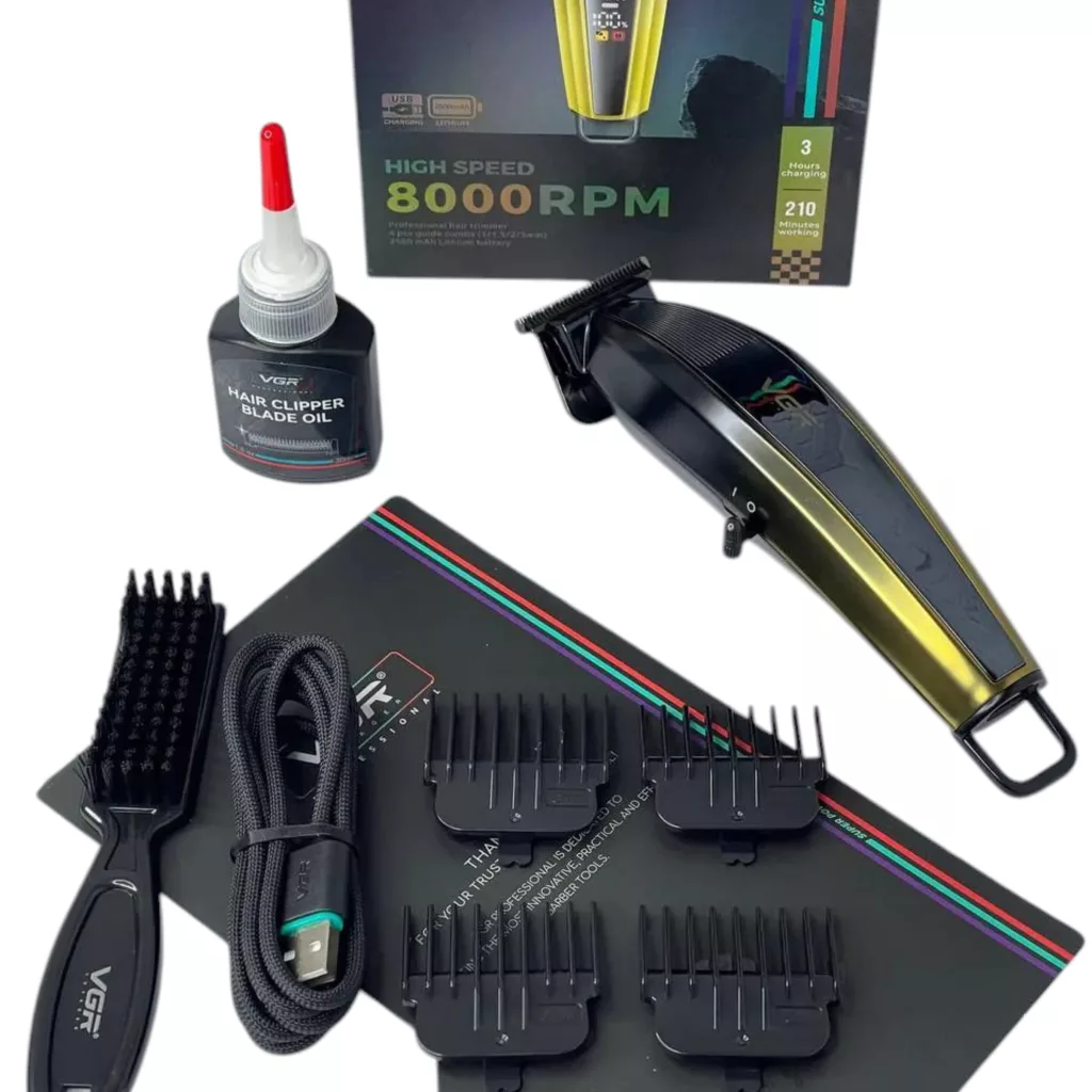 ماشین اصلاح موی سر و صورت شارژی وی جی ار مدل V-974