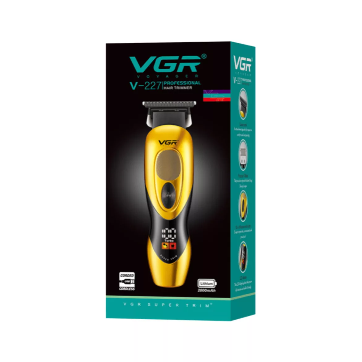 ماشین اصلاح موی سر و صورت وی جی ار مدل V-227