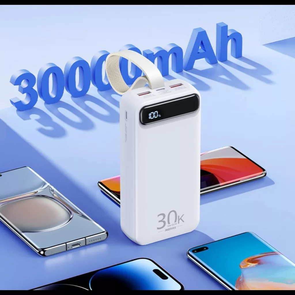 پاوربانک ریمکس 30000 میلی آمپر ساعت مدل RPP-522