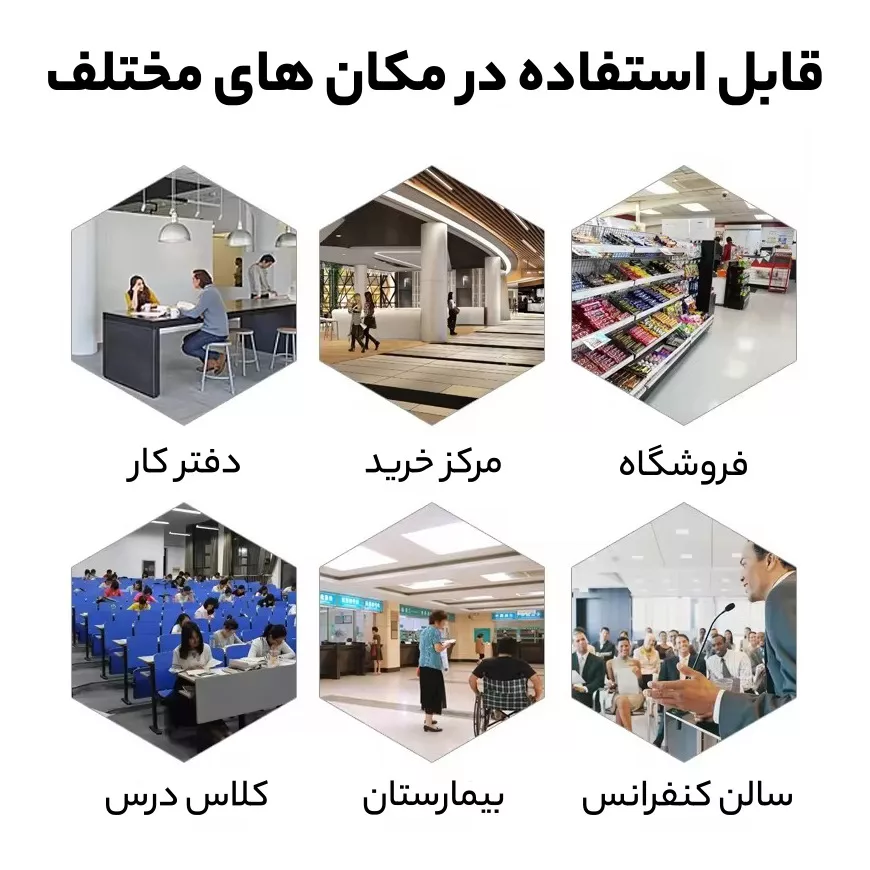 اسپیکر بلوتوثی سقفی نواکس مدل Novox 603 بسته 8 عددی