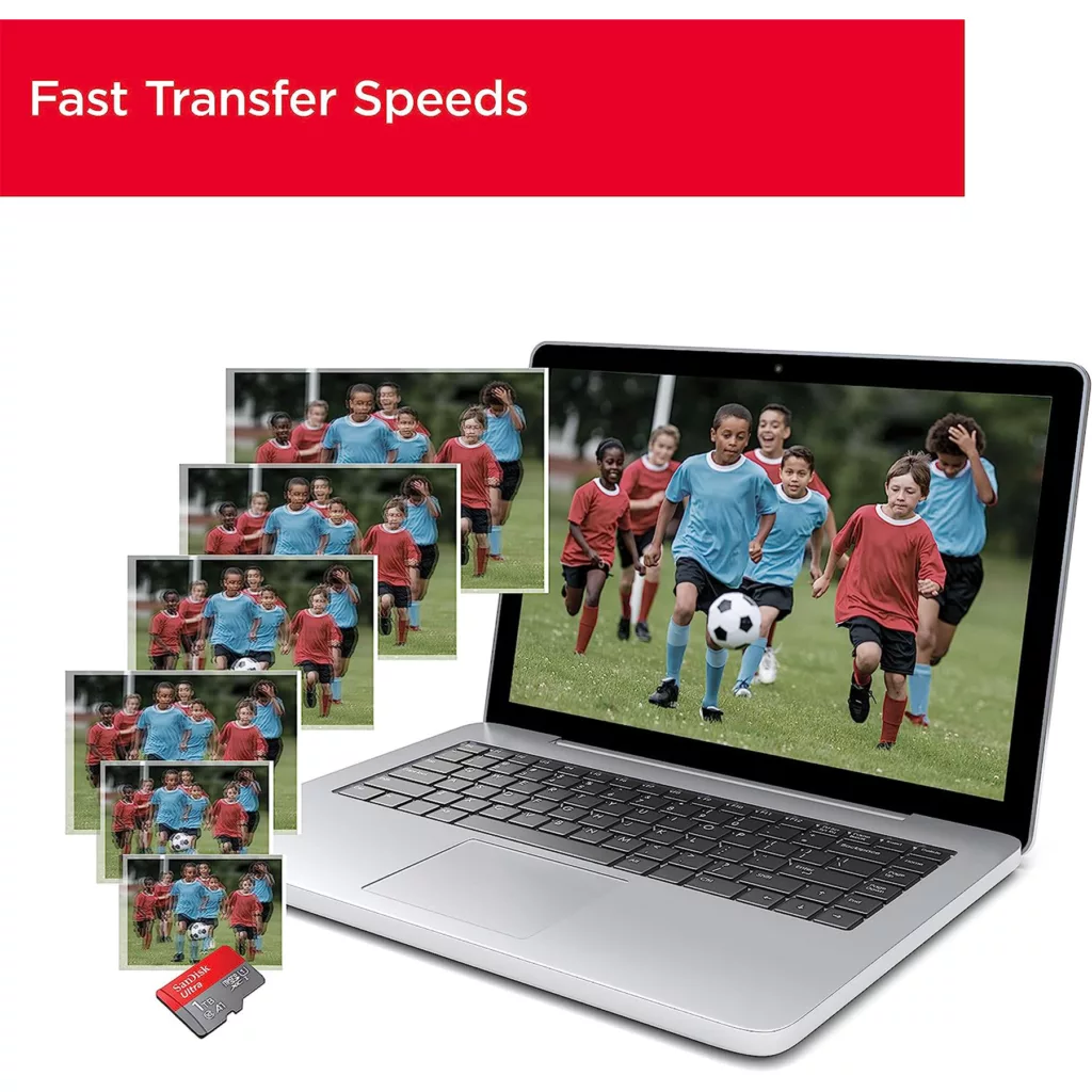 کارت حافظه microSDXC سن دیسک مدل Ultra A1 کلاس 10 استاندارد UHS-I سرعت 150MBps ظرفیت 512 گیگابایت