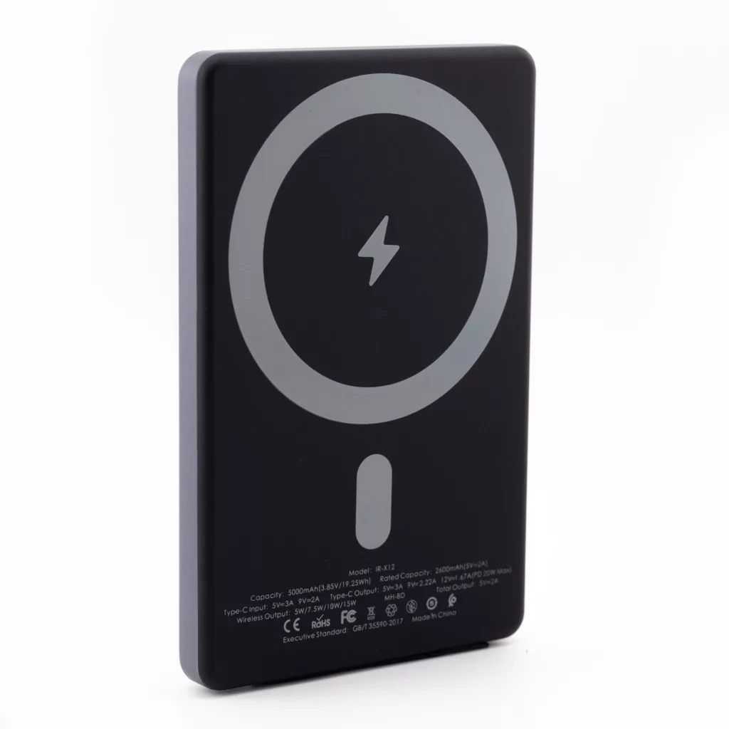 پاوربانک آیرنج طرح مگ سیف مدل IR- X12 ظرفیت 5000 میلی‌آمپرساعت