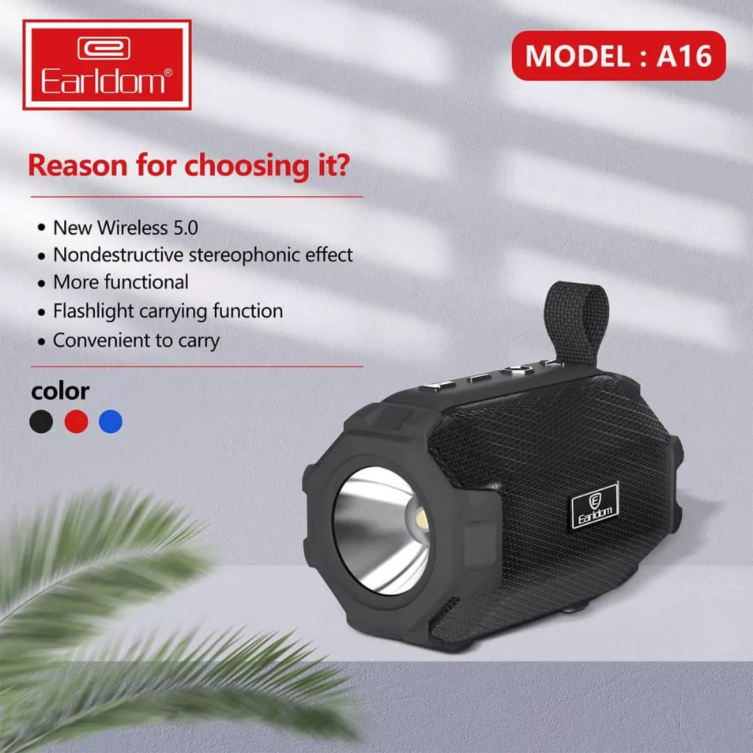 اسپیکر بلوتوثی ارلدام مدل a16