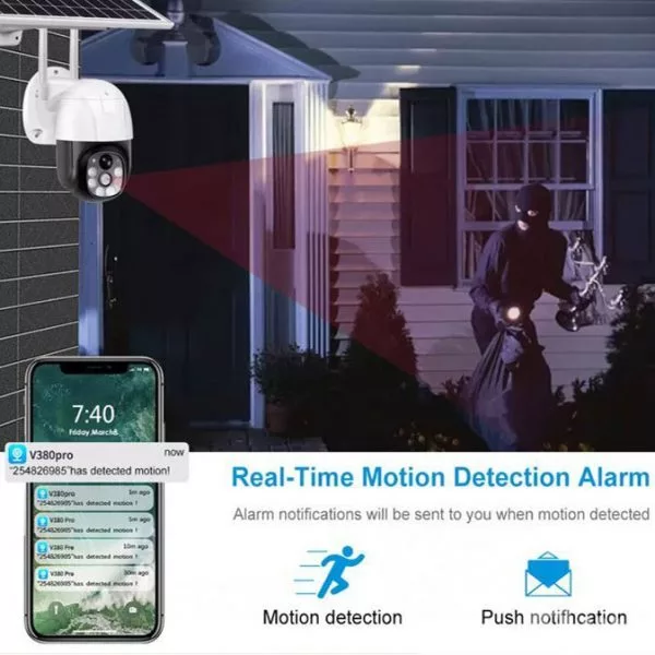 دوربین مداربسته تحت شبکه مدل  خورشیدی