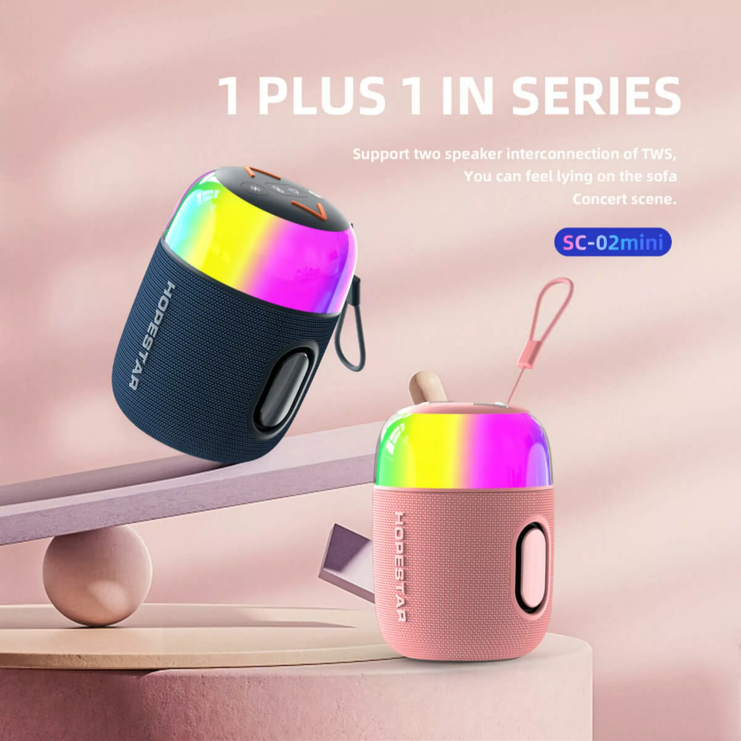 اسپیکر بلوتوثی قابل حمل هوپ استار مدل sc02