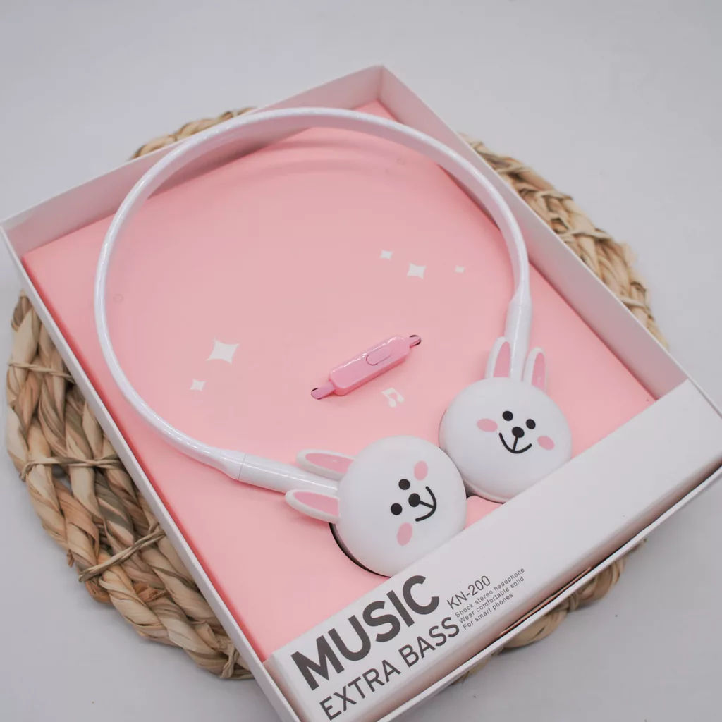 هدفون طرح فانتزی خرگوش مدل KN-200