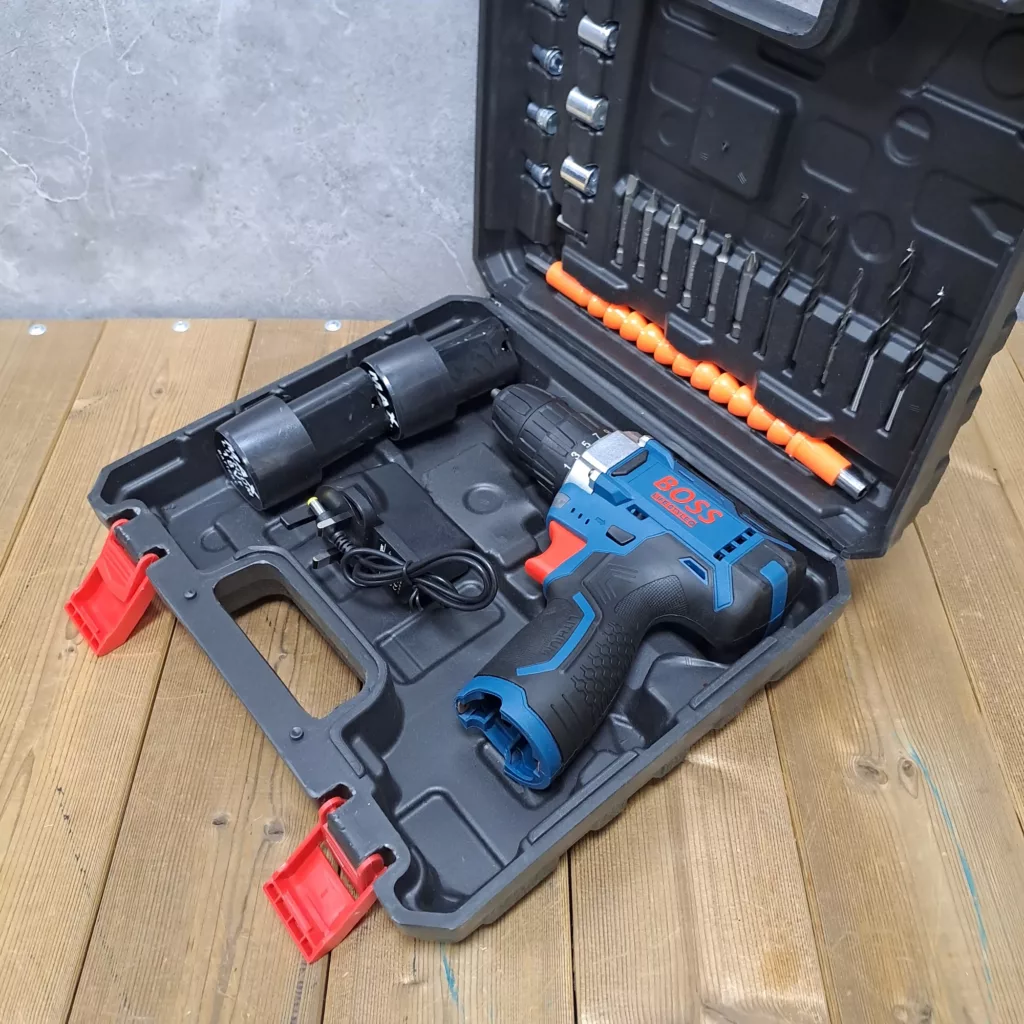 مجموعه 28 عددی دریل پیچ گوشتی شارژی صنعتی باس مدل 18VF کد 02