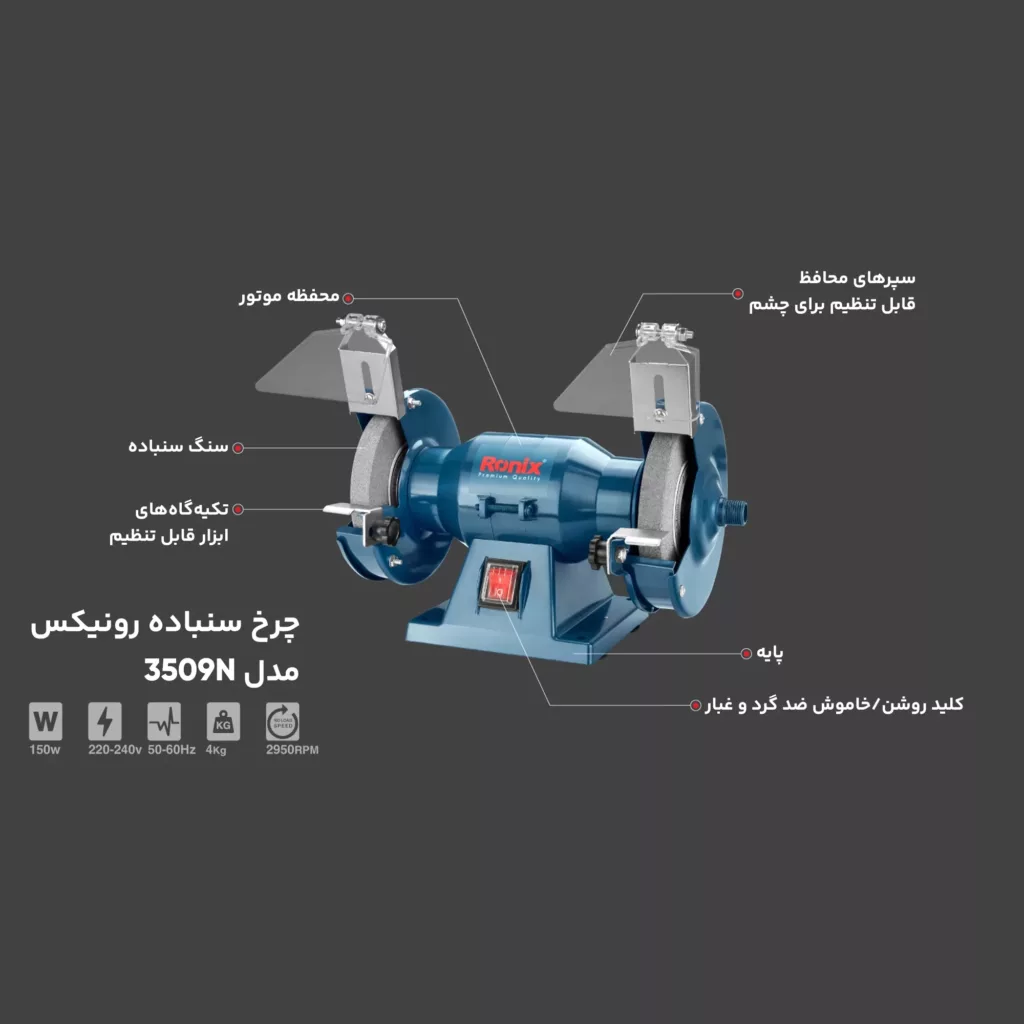 چرخ سنباده رونیکس مدل 3509n