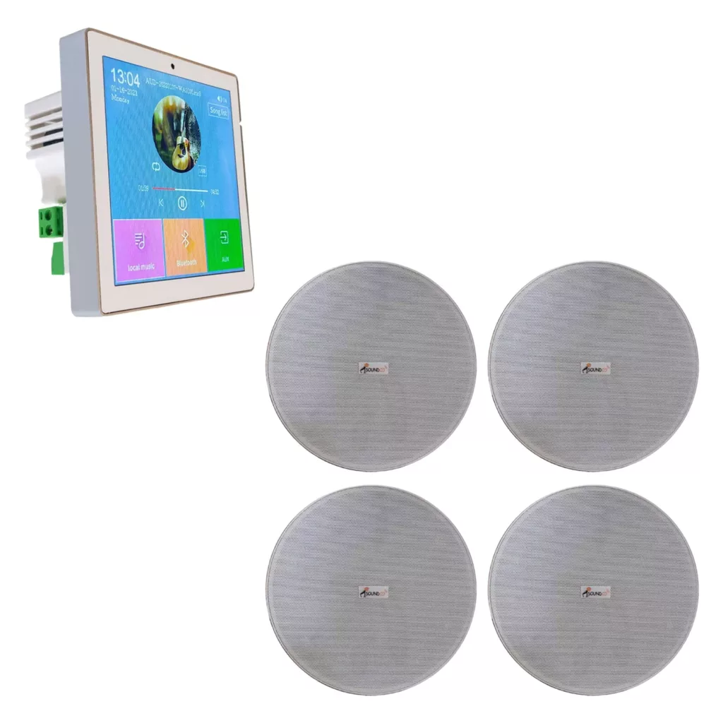 اسپیکر سقفی ساندکو مدل TW-365 به همراه آمپلی فایر مجموعه 4 عددی