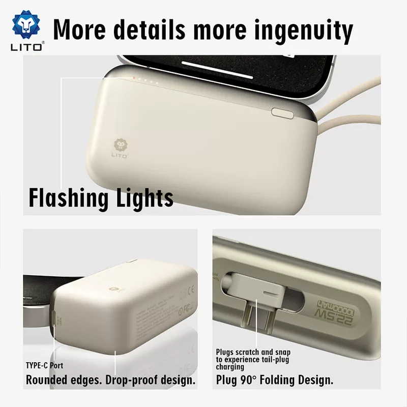 پاوربانک لیتو مدل LP10 ظرفیت10000 میلی آمپر ساعت