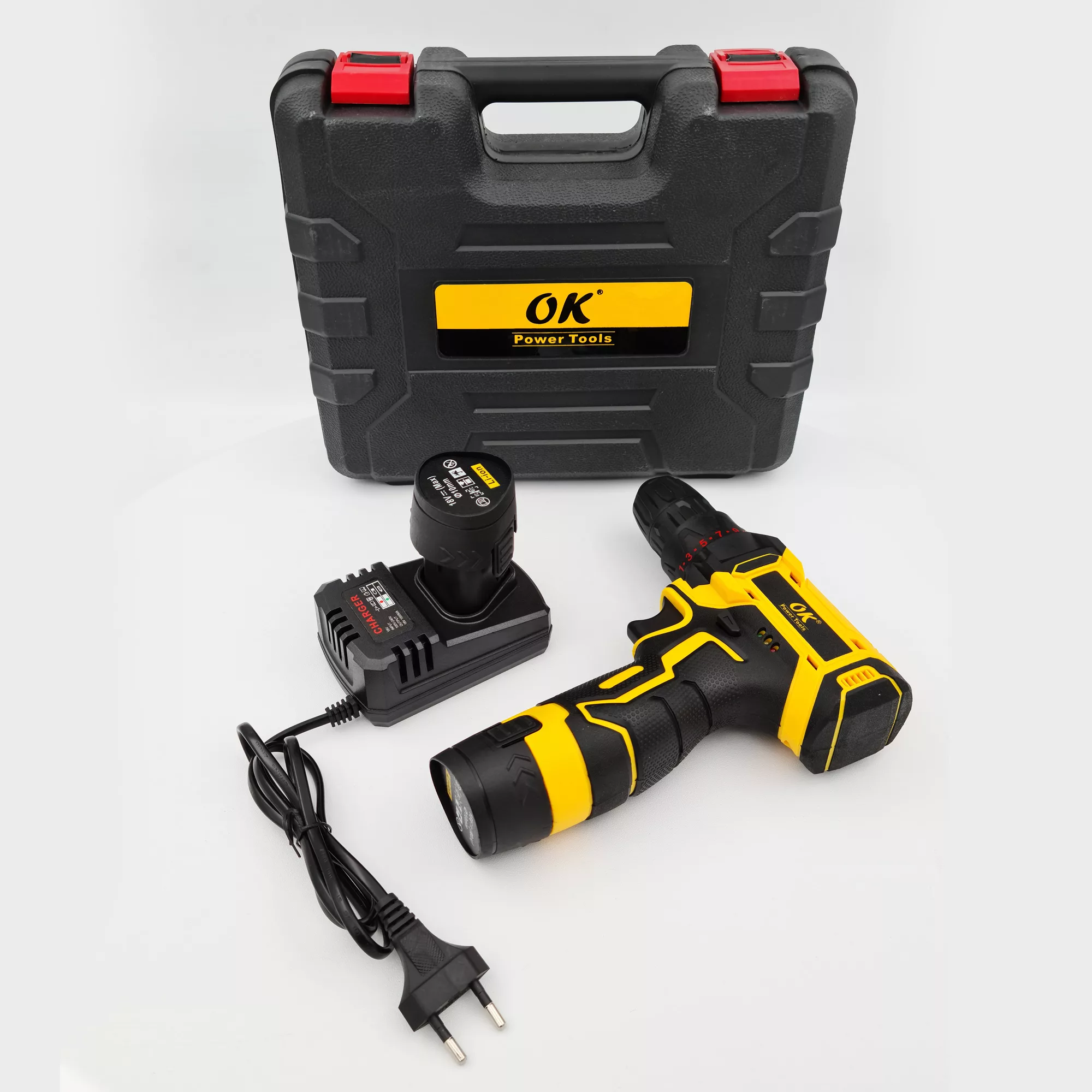 مجموعه 28 عددی دریل پیچ گوشتی شارژی اوکی مدل 18vOKT