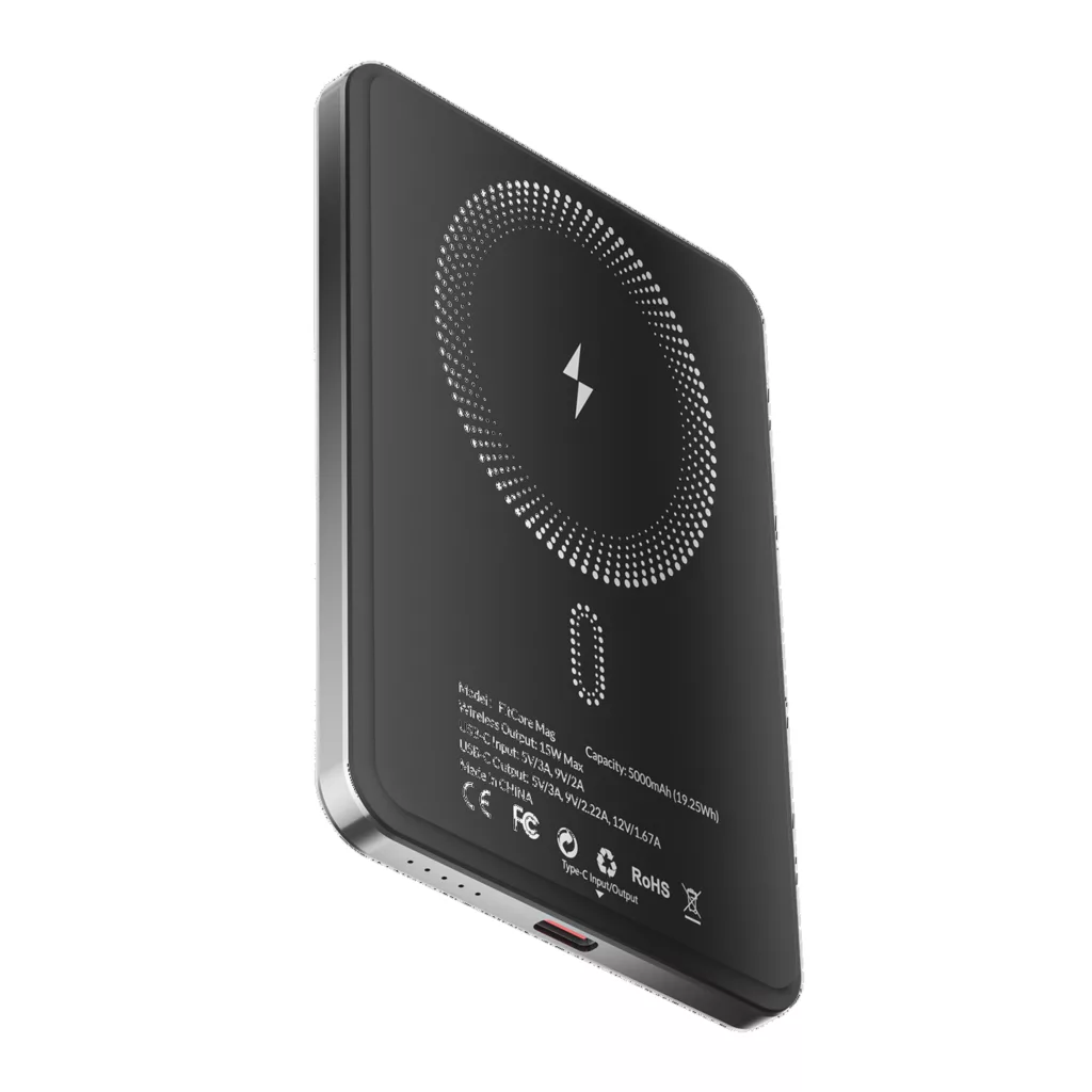 پاوربانک 20 وات گلوریمی مدل FitCore Mag ظرفیت 5000 میلی آمپر ساعت