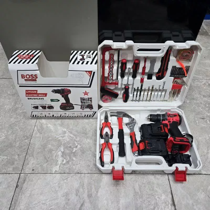 دریل چکشی شارژی سه نظام 10 میلیمتری 118 ولت باس مدل BS-901