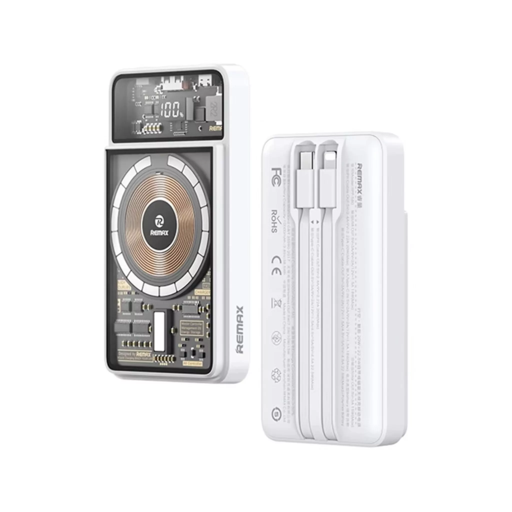 پاوربانک ریمکس مدل rp580 ظرفیت 10000 میلی آمپر ساعت