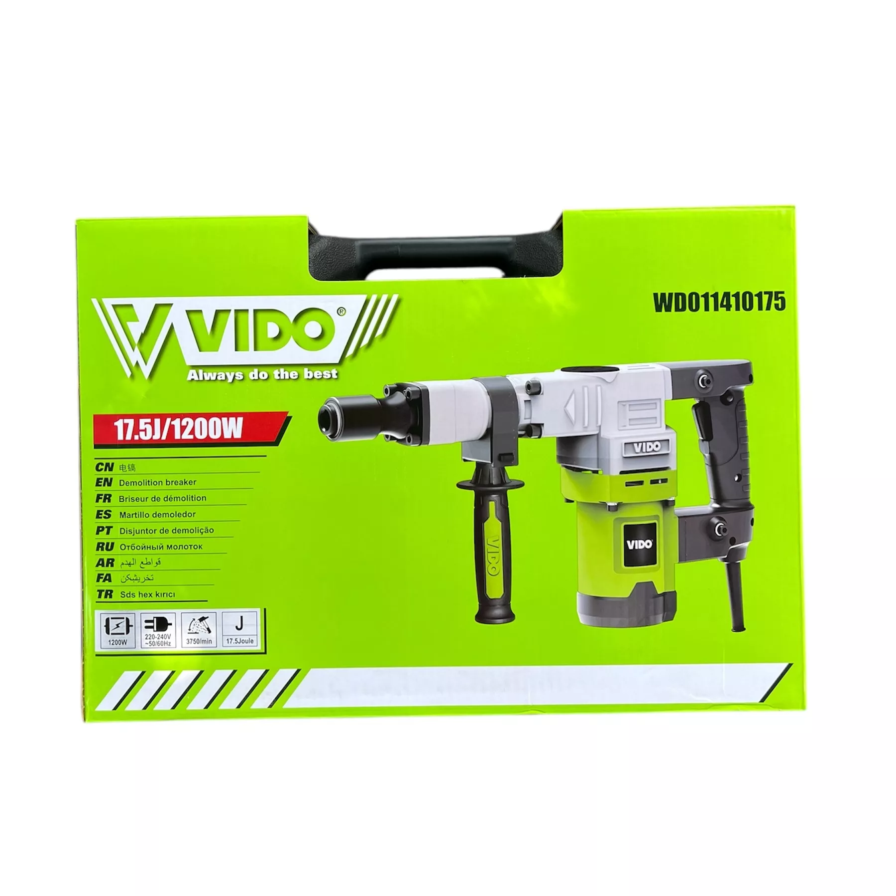 چکش تخریب سه نظام ۶ گوش ۱۲۰۰ وات ویدو مدل WD011410175