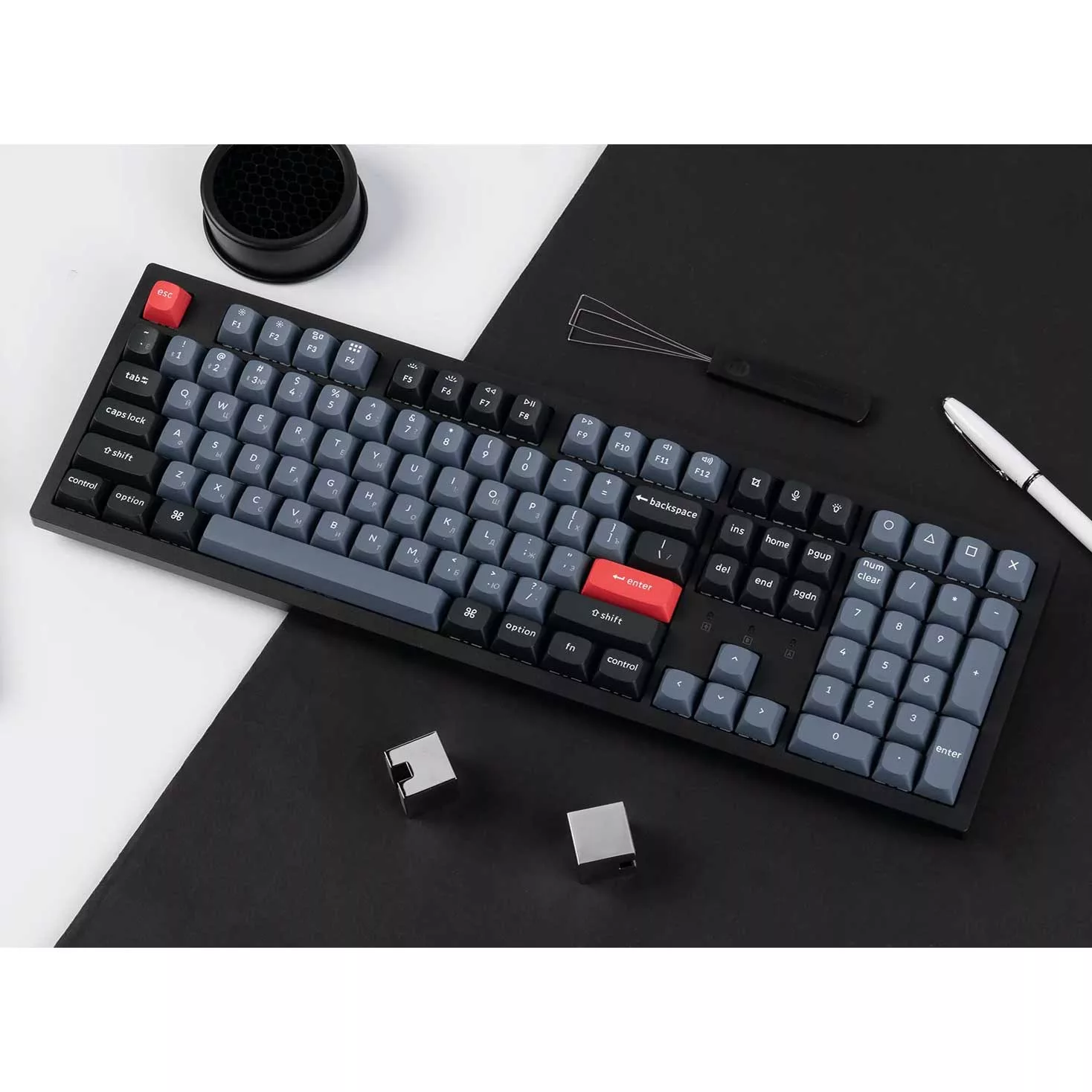 کیبورد گیمینگ کیکورن مدل K10 Pro RGB Russian Version