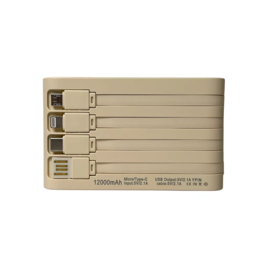 پاوربانک طرح خرسی ظرفیت 12000 میلی آمپر ساعت