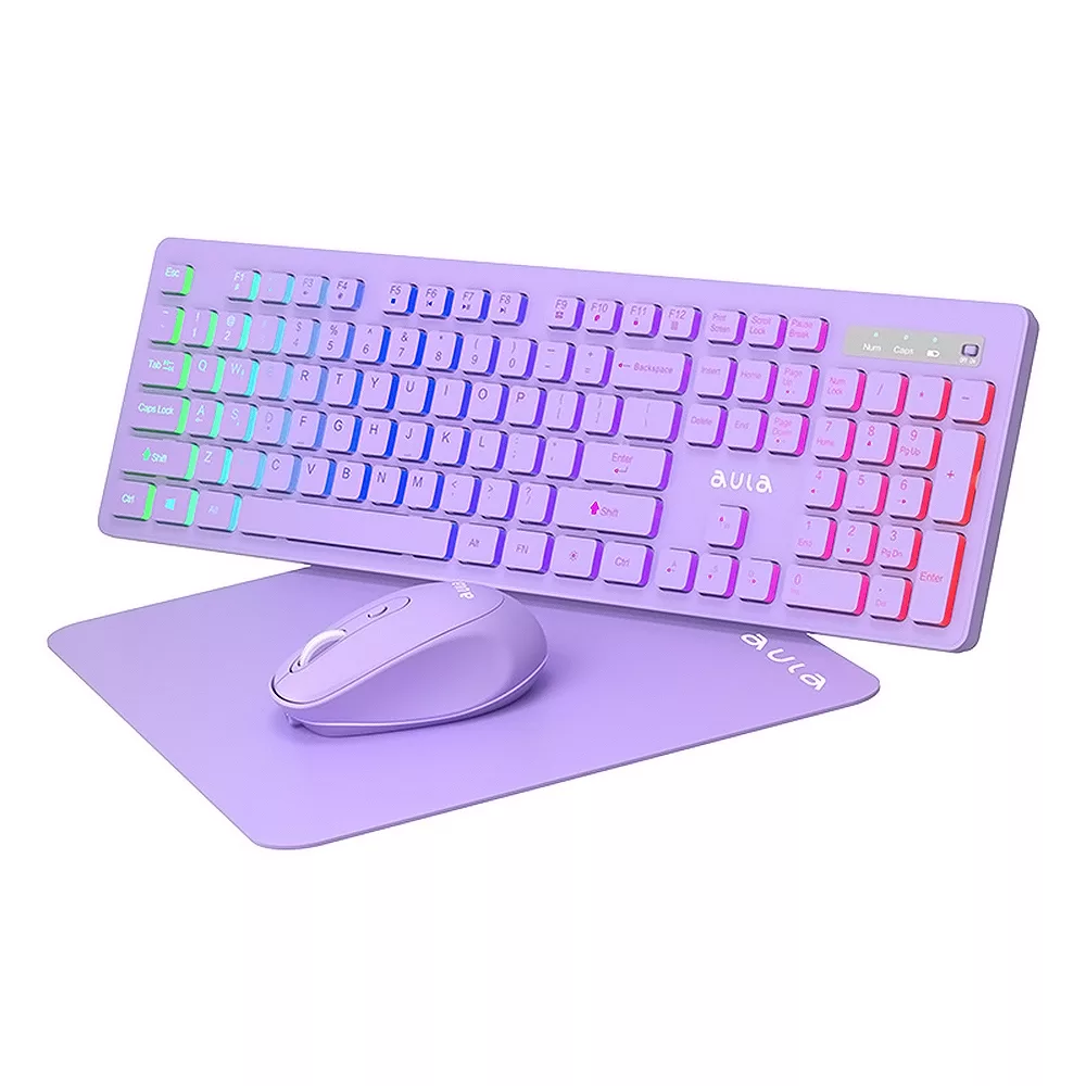 کیبورد و ماوس بیسیم آئولا مدل AC208 به همراه ماوس پد