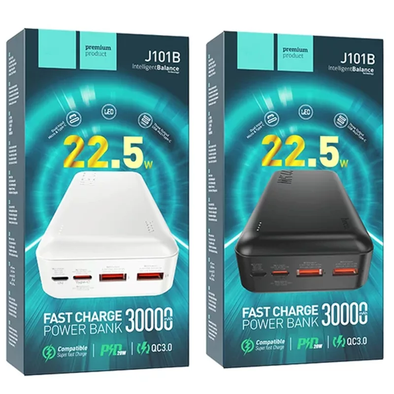 پاوربانک مدل 101 ظرفیت 30000 میلی آمپر ساعت