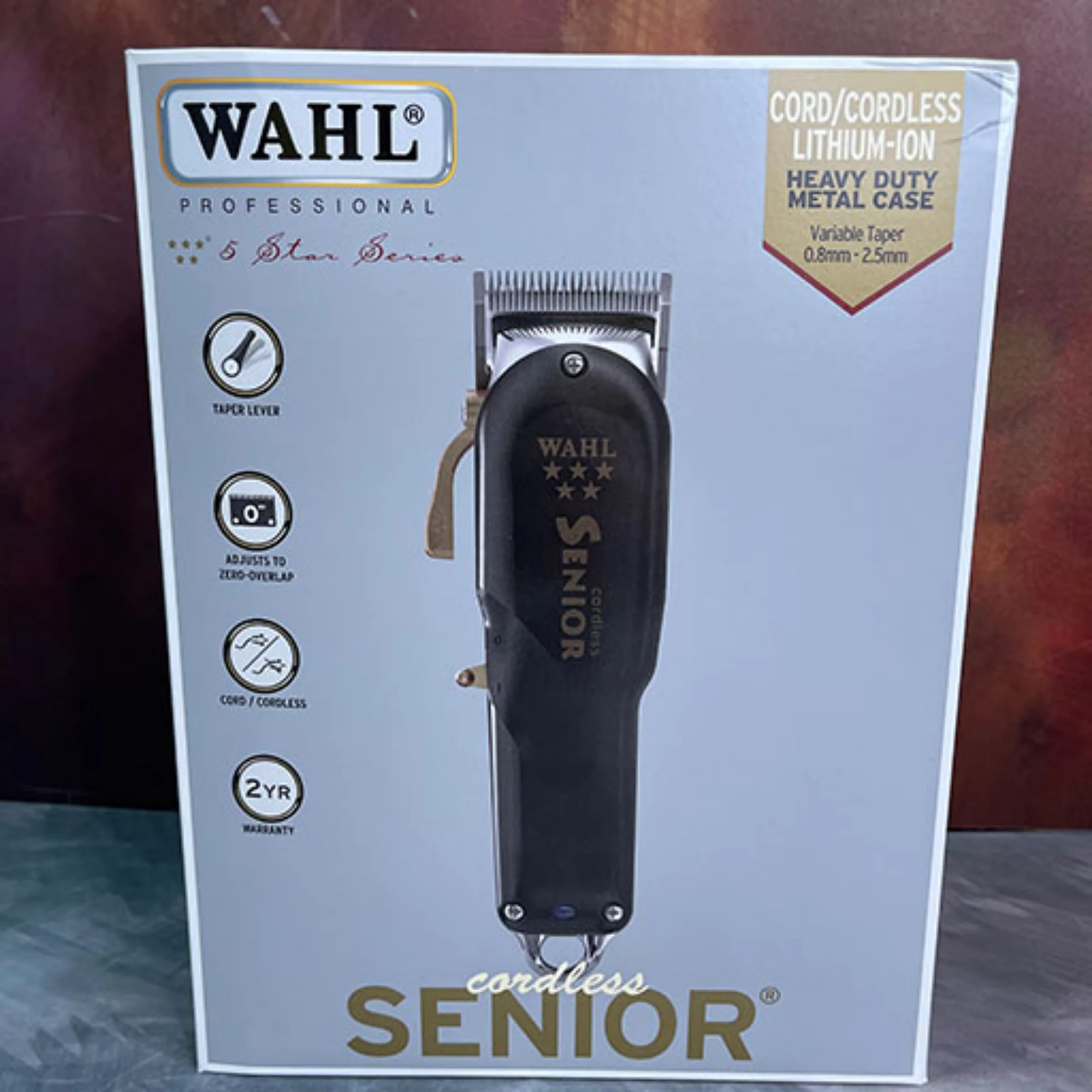 ماشین اصلاح موی سر و صورت وال پروفشنال مدل  cordless senior به همراه شانه اصلاح بسته 8 عددی