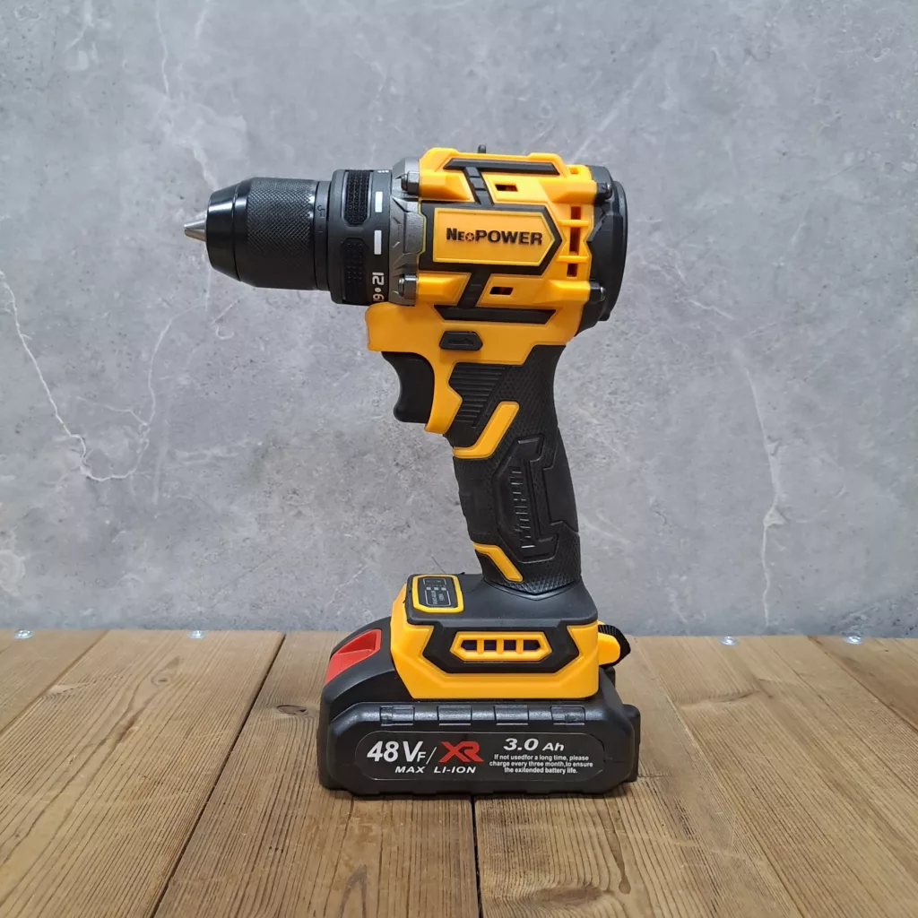 مجموعه 28 عددی دریل پیچ گوشتی براشلس صنعتی نیوپاور مدل 48VF/XR کد 2