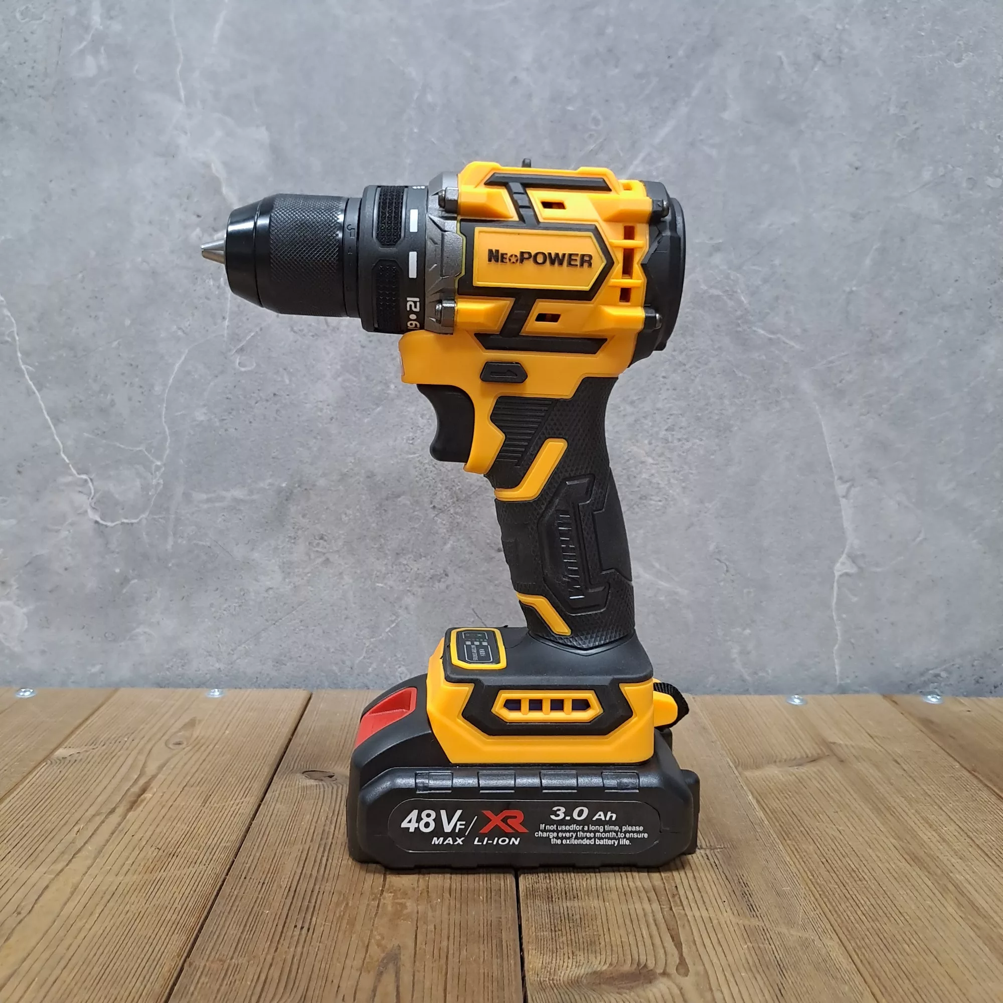 مجموعه 28 عددی دریل پیچ گوشتی براشلس صنعتی نیوپاور مدل 48VF/XR کد 2