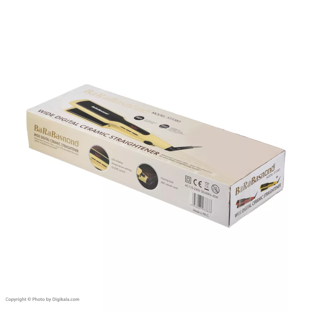 اتو و حالت دهنده مو باراباس نانو مدل ST3383