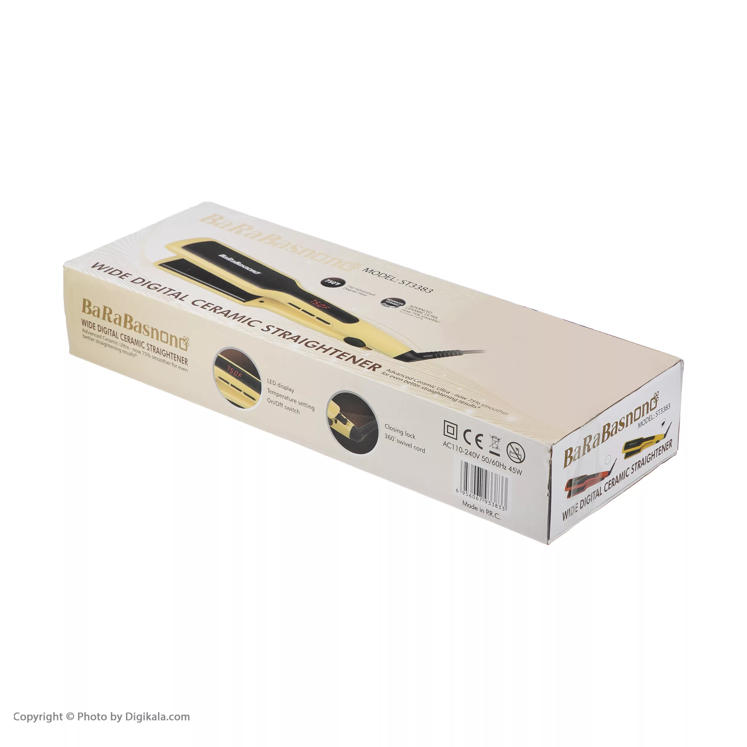 اتو و حالت دهنده مو باراباس نانو مدل ST3383