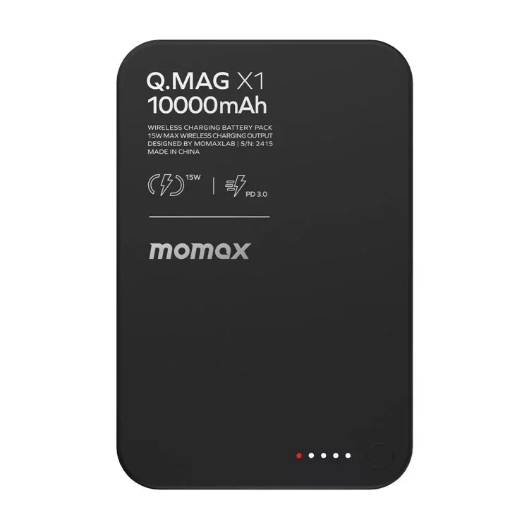 پاوربانک مومکس مدل QMAG X1 ظرفیت 10000 میلی آمپر ساعت