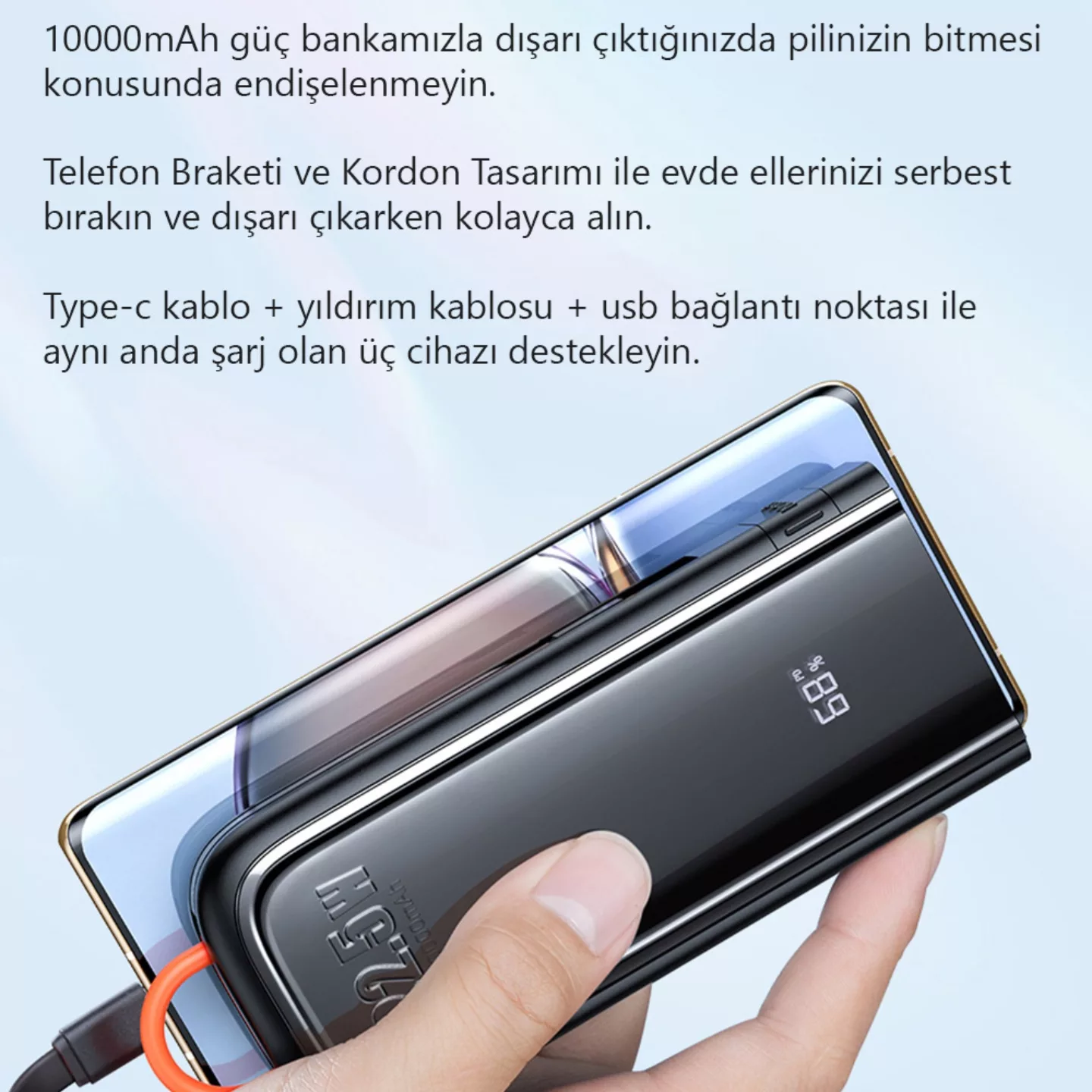 پاوربانک  مک دودو مدل MC-1160 ظرفیت 10000 میلی آمپر ساعت