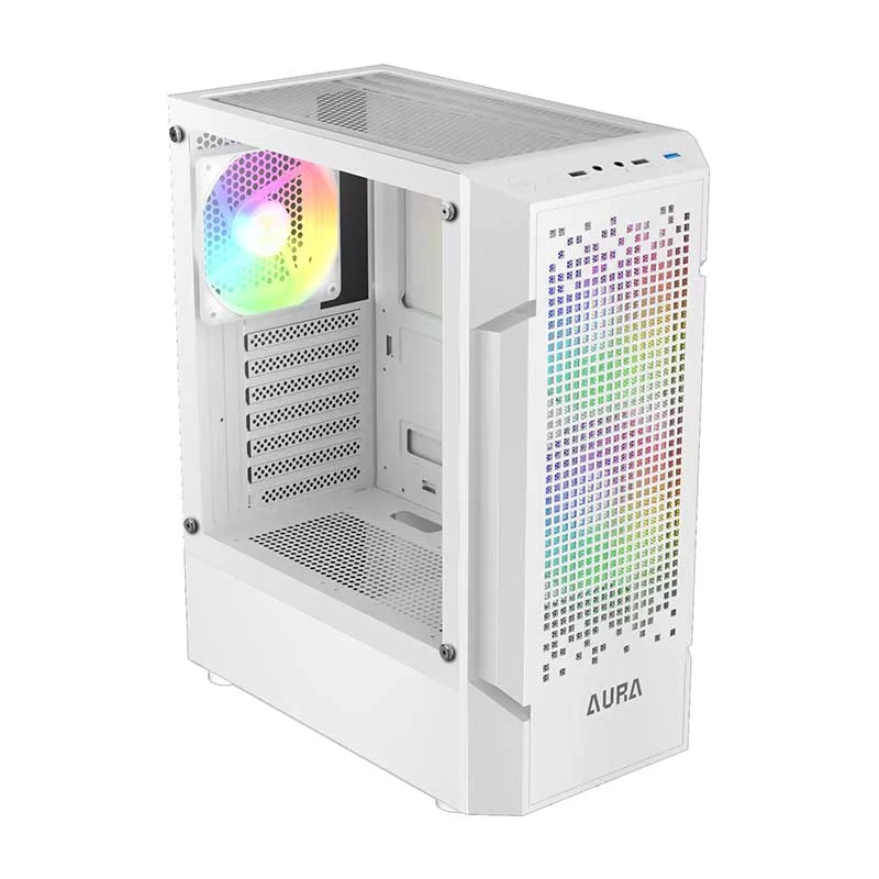کیس کامپیوتر گیم دیاس مدل AURA GC7 WH ARGB