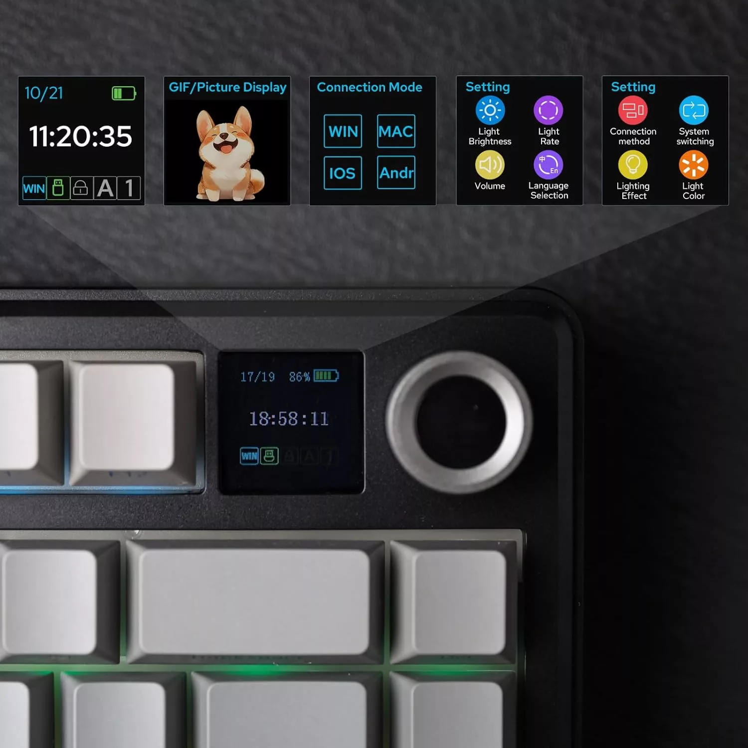 کیبورد مخصوص بازی آئولا مدل F75 Max