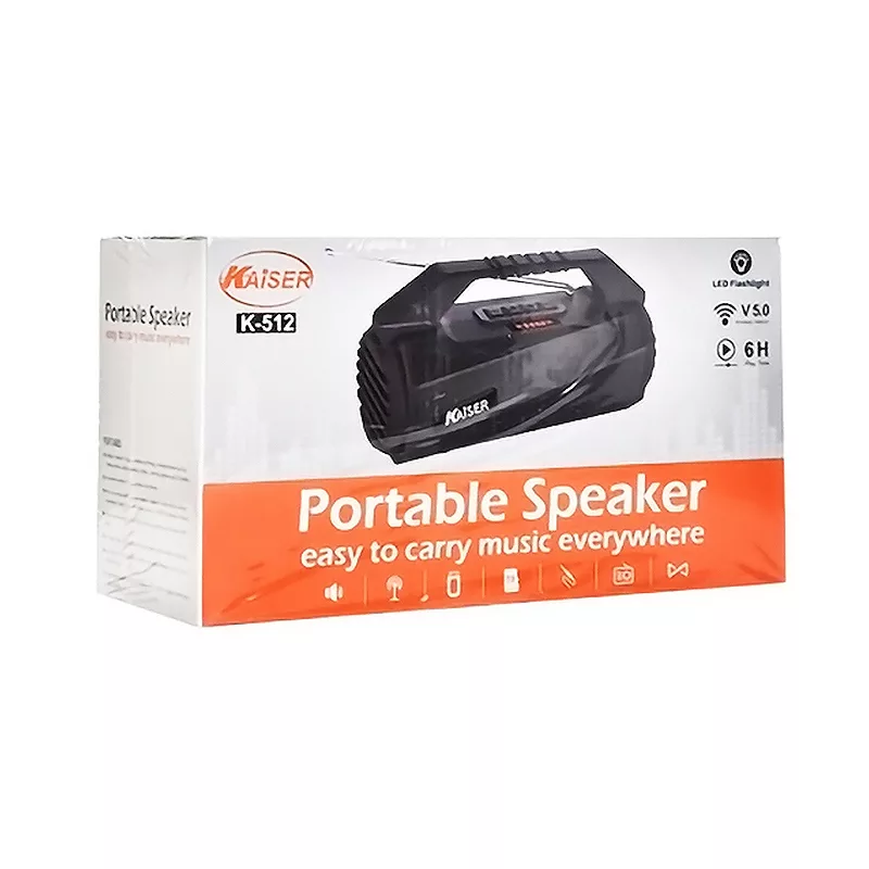 اسپیکر بلوتوثی قابل حمل کایزر مدل K-512