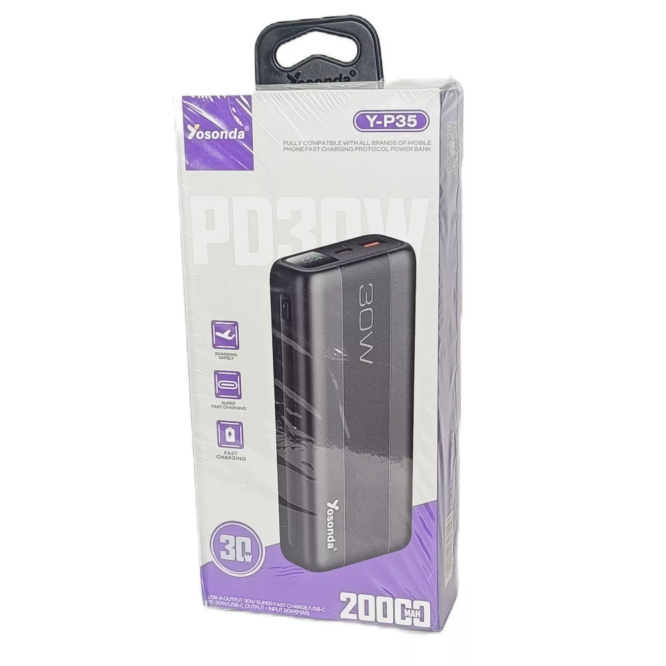 پاوربانک یوساندا مدل Y-P35 ظرفیت 20000 میلی آمپر ساعت