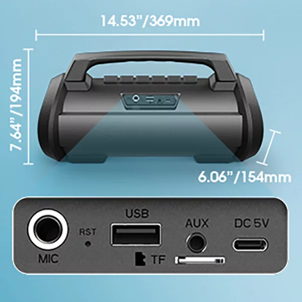 اسپیکر بلوتوثی قابل حمل دبلیو-کینگ مدل D10
