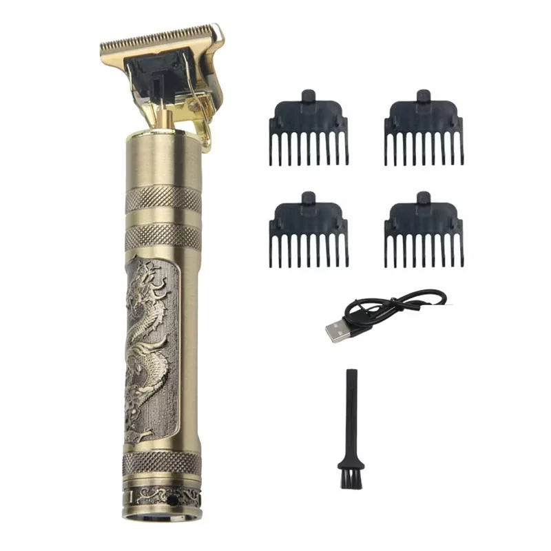 ماشین اصلاح موی سر و صورت شارژی مدل TJ-6037U، اصلاح به صورت خط زن، قابلیت استفاده به صورت خشک و مرطوب، منبع انرژی با باتری، تکنولوژی اصلاح به صورت برش مستقیم، مدت زمان شارژ 120 دقیقه، تیغه‌های استیل ضد زنگ، به همراه برس تمیزکننده، کابل USB و روغن