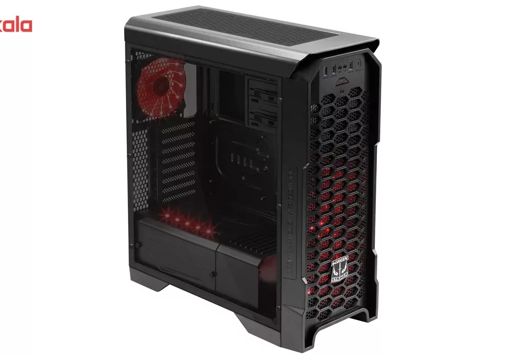 کیس کامپیوتر گیمینگ گرین مدل STRIKER