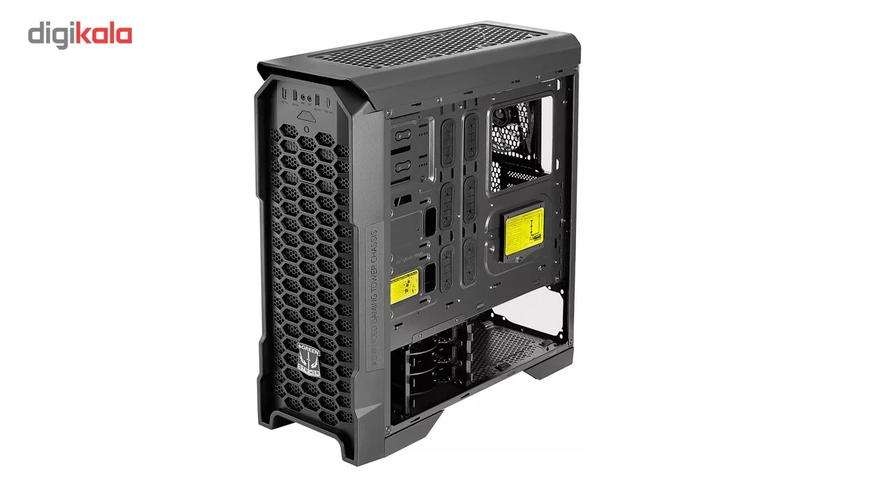 کیس کامپیوتر گیمینگ گرین مدل STRIKER