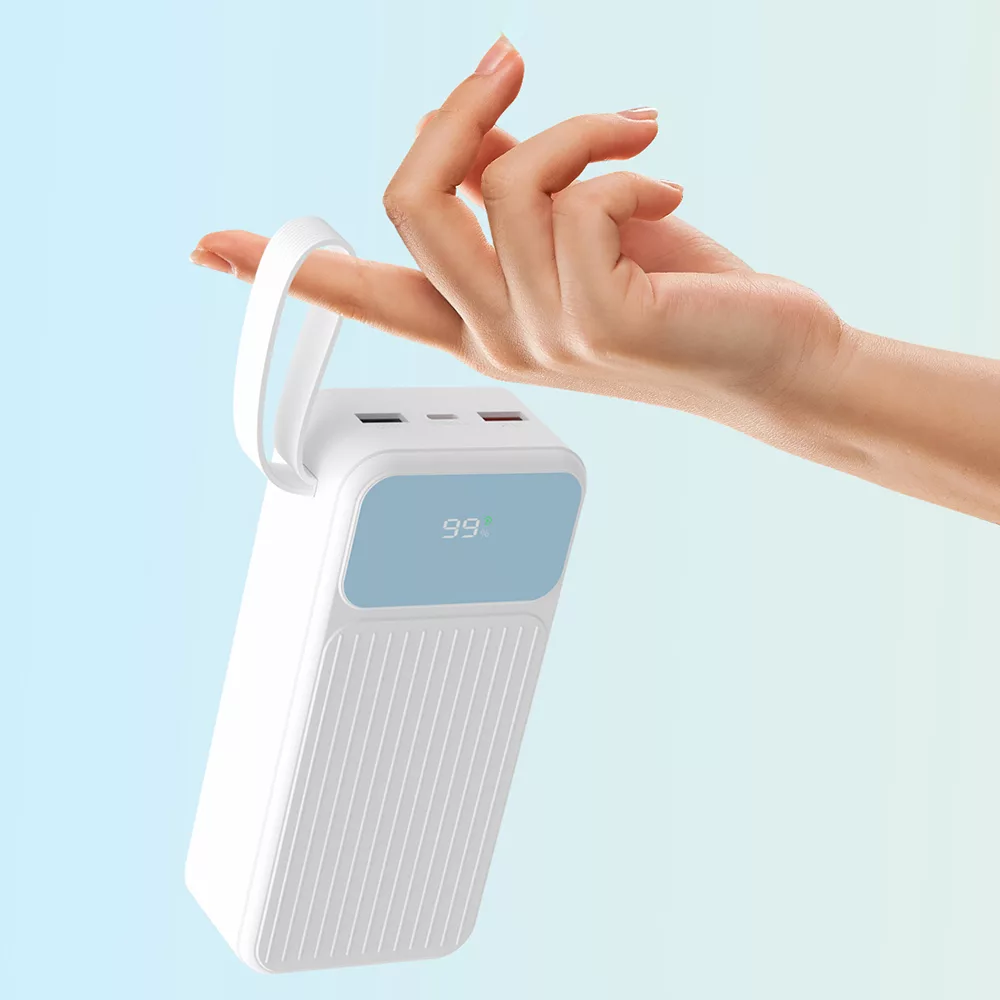 پاوربانک پی زد ایکس مدل V30 Fast Charge 22.5W Cabled ظرفیت 20000 میلی آمپر ساعت