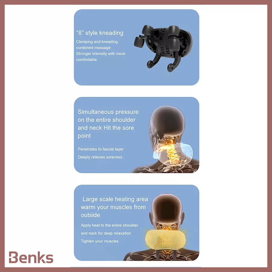 ماساژور گردن و شانه بنکس مدل پنج بعدی