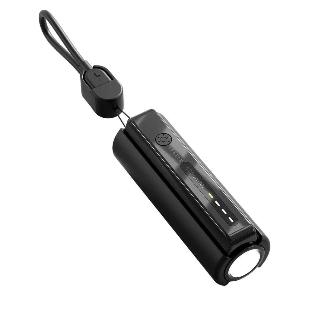 پاوربانک لولو مدل nova ظررفیت 5000 میلی آمپر ساعت به همراه چراغ قوه