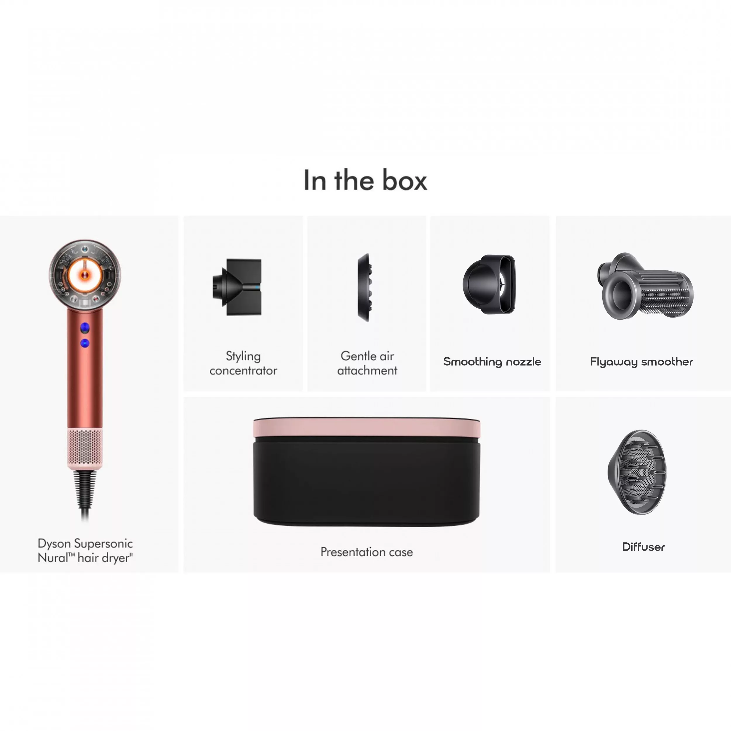 سشوار نیمه حرفه ای 1600 وات دایسون مدل Supersonic nural