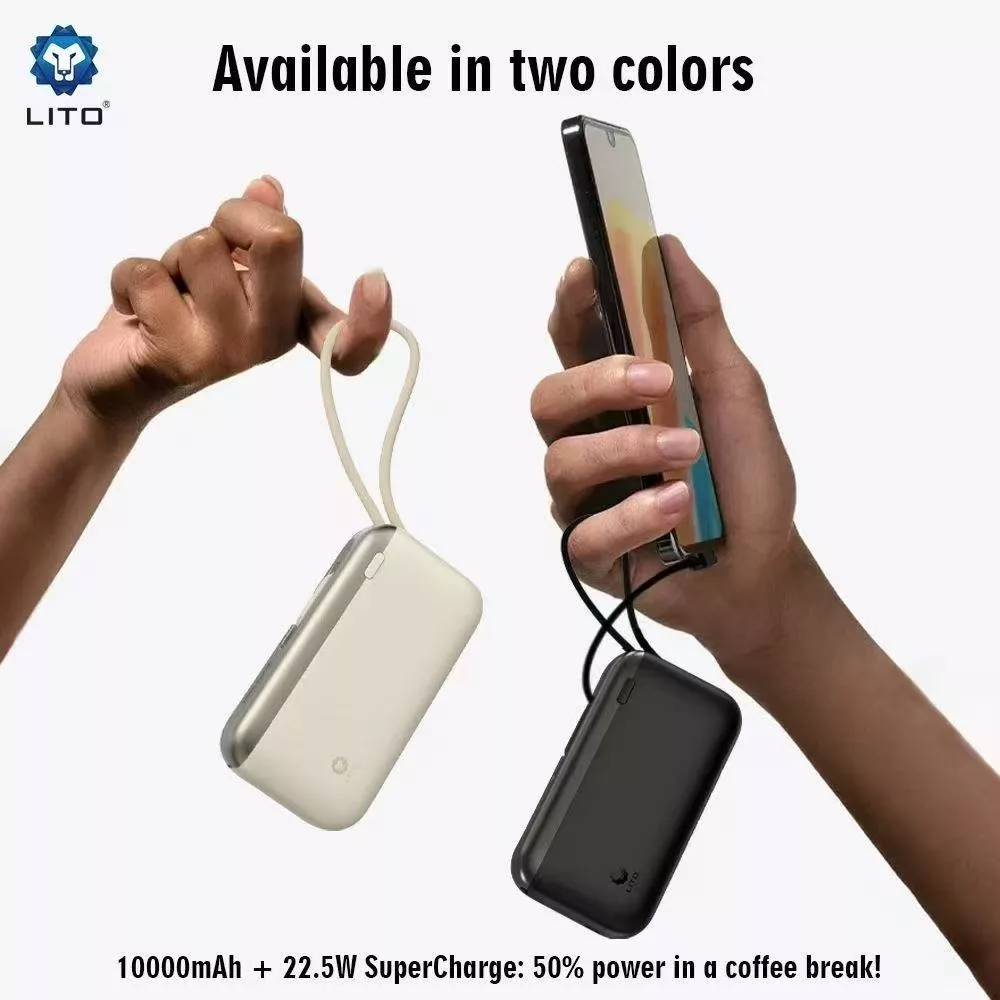 پاوربانک لیتو مدل LP10 ظرفیت10000 میلی آمپر ساعت