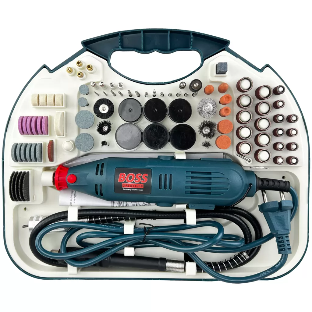 فرز انگشتی مینیاتوری و حکاکی باس مدل DIE-GRINDER مجموعه 200 عددی