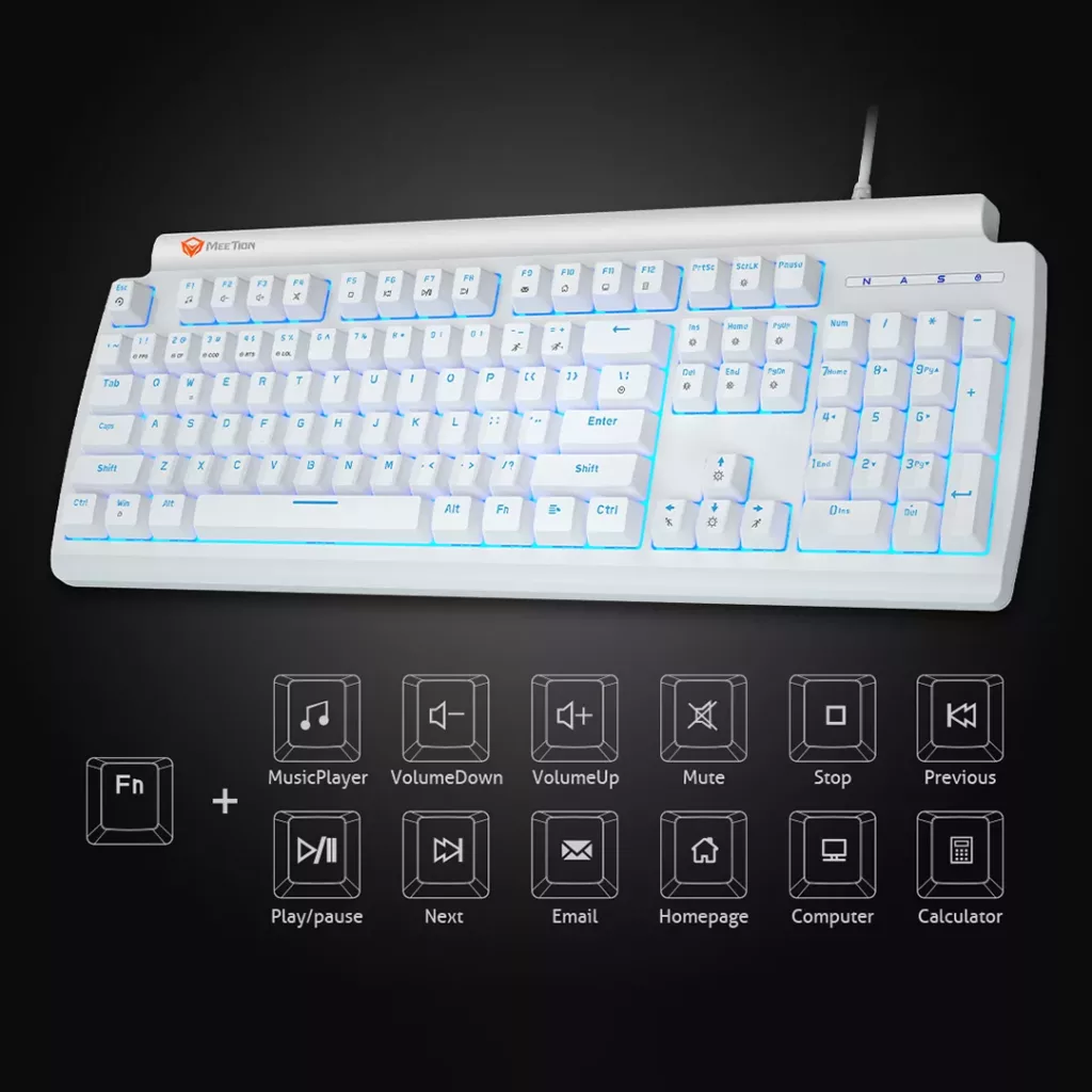 کیبورد مخصوص بازی میشن مدل MT-MK600