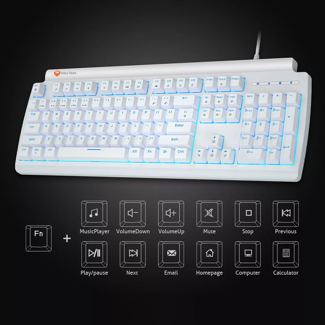 کیبورد مخصوص بازی میشن مدل MT-MK600