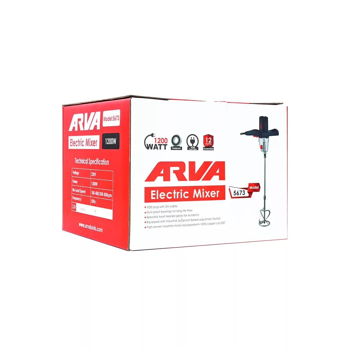 همزن صنعتی آروا  ۱۲۰۰ وات مدل ۵۶۷۳