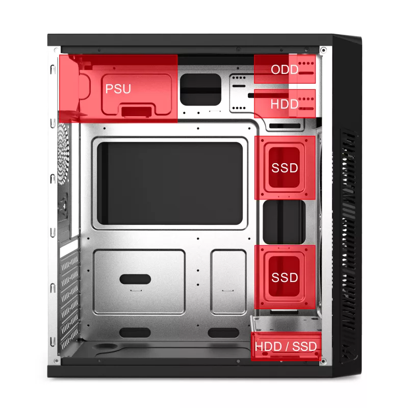 کیس کامپیوتر هایپرکوول مدل J07-USB3.0