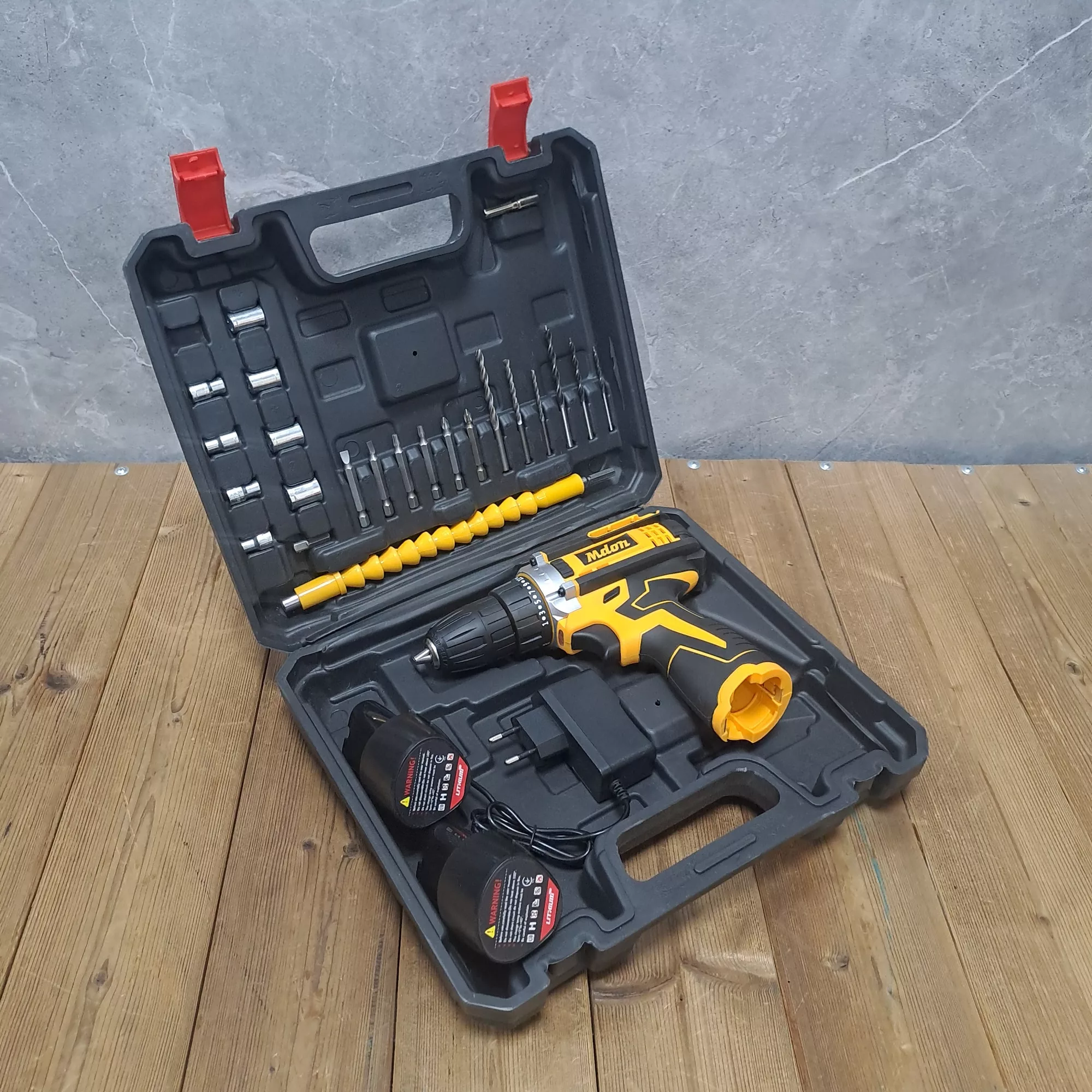 مجموعه 28 عددی دریل پیچ گوشتی شارژی مدون مدل کد 03